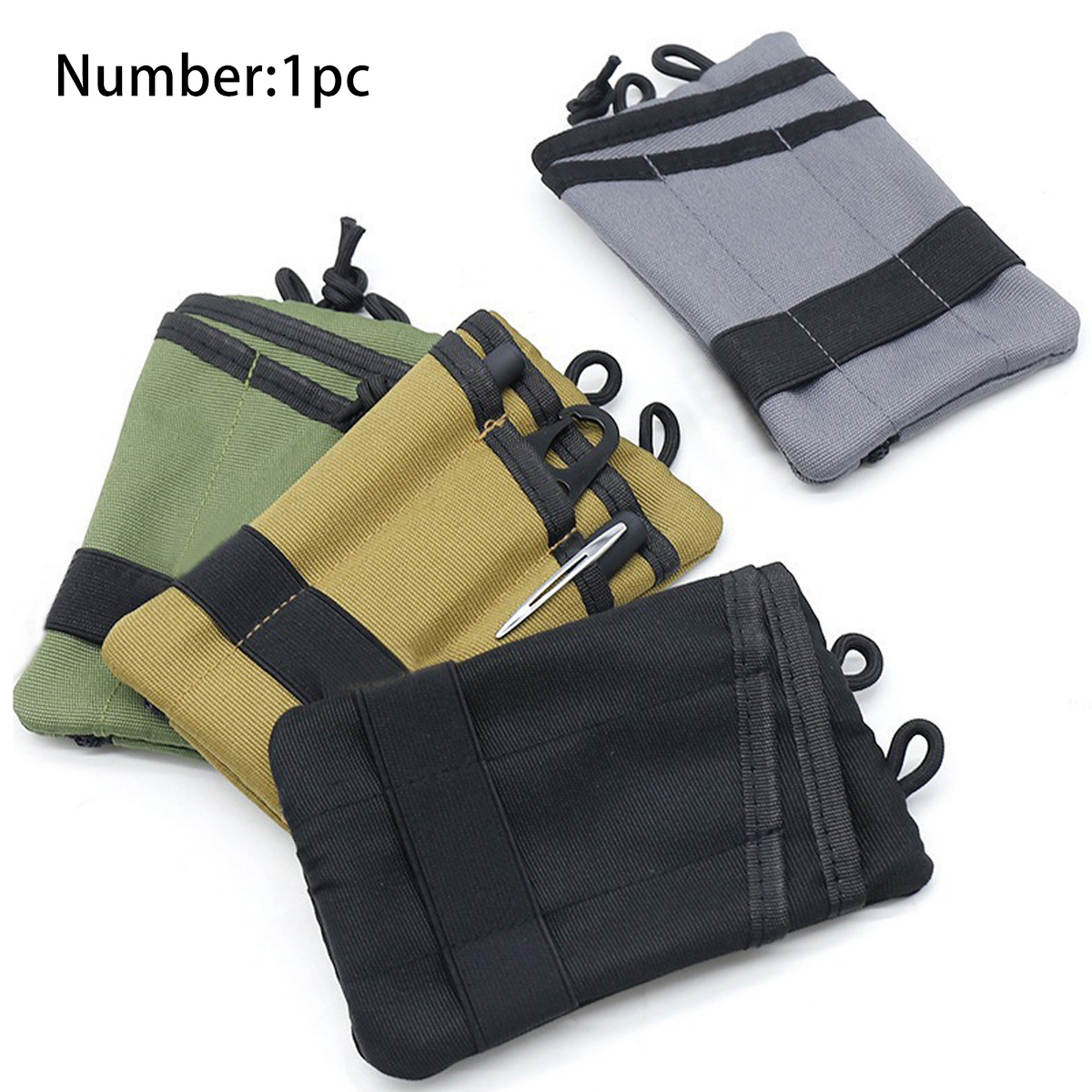 Edc Carry Card - Multifunctionele EDC-opbergtas Draagbare gereedschapstas voor buitengebruik