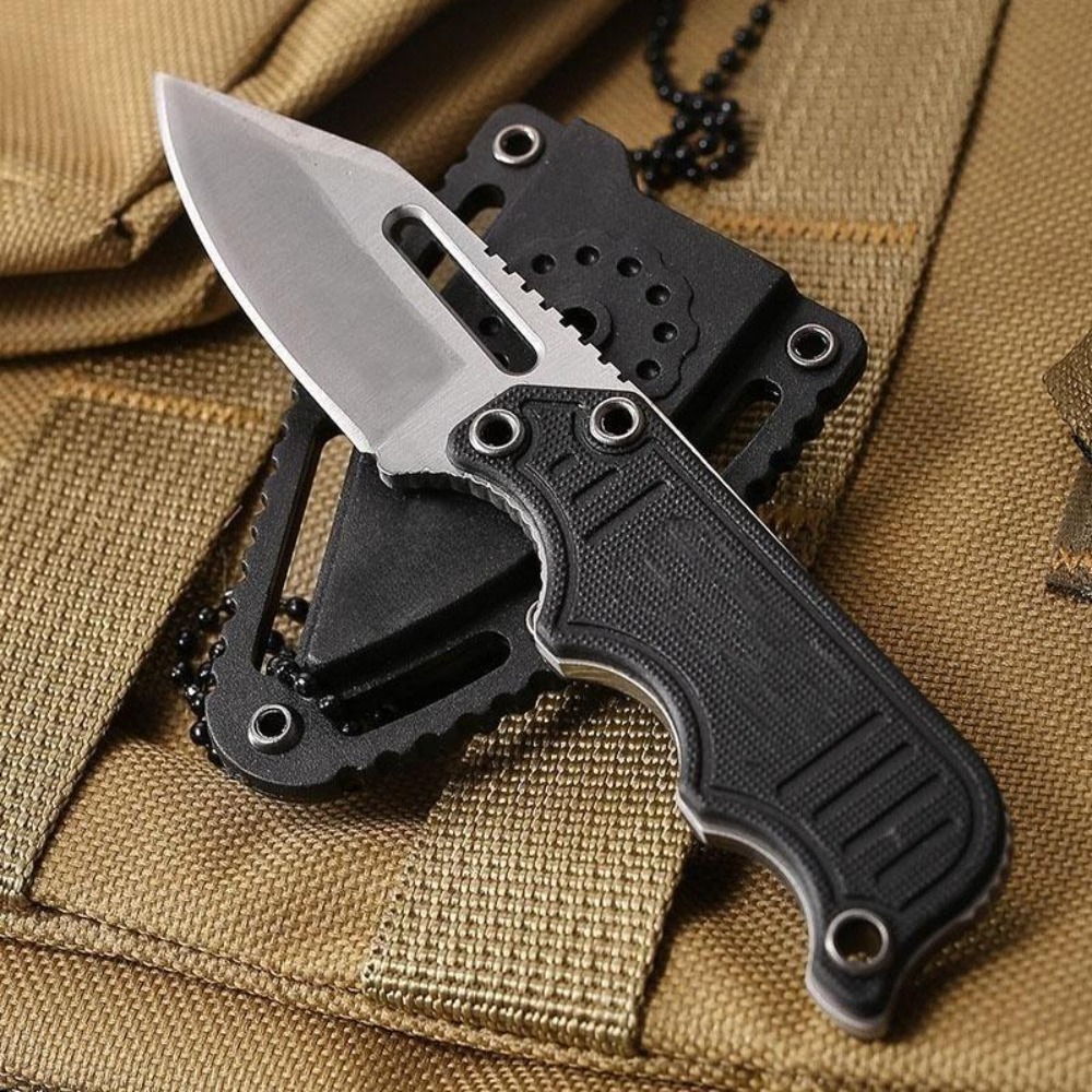 Everyday Carry (Edc) Knife - Draagbare nekmes met Kydex schede, EDC