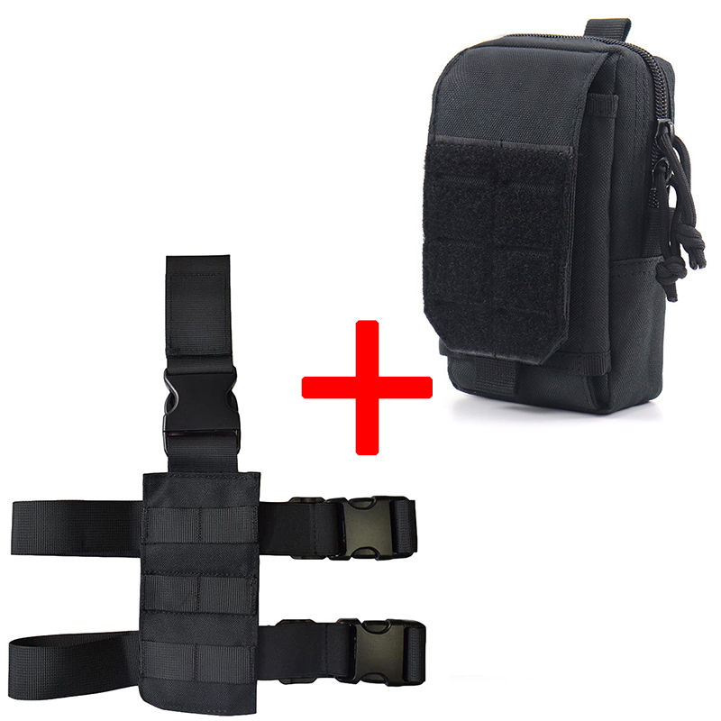 Edc Carry Belt - Tactische Drop Leg Platform Dij MOLLE