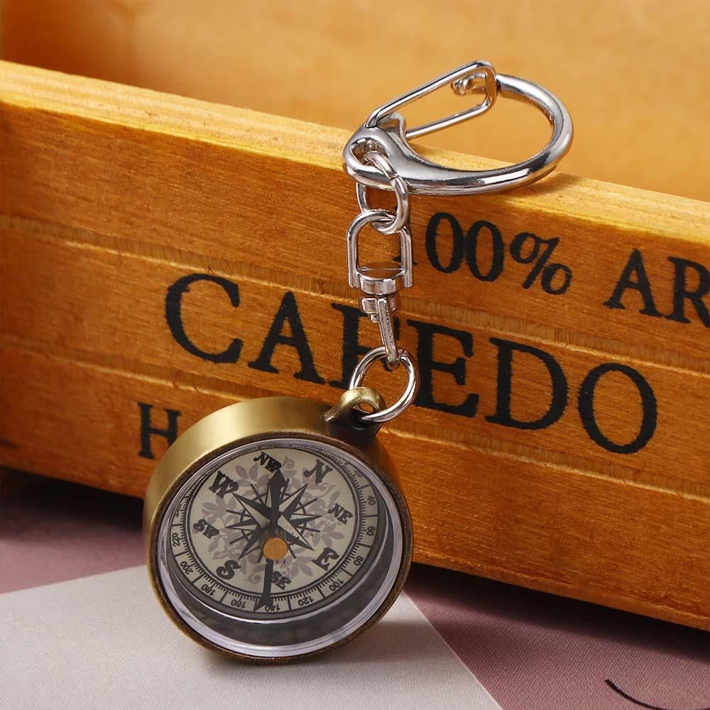 Compass Keychain Mini - Draagbare Vintage Mini Survival Kompas Outdoor