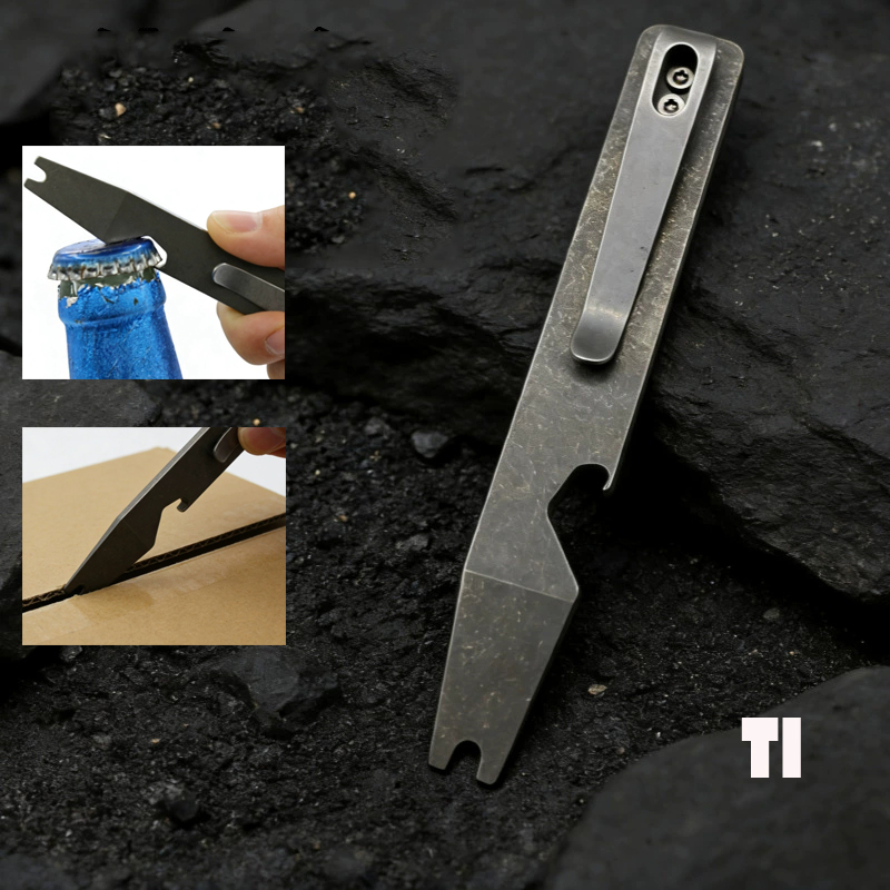 Titanium Pry Bar - 10,5 cm TC4 titaniumlegering breekijzer multifunctionele