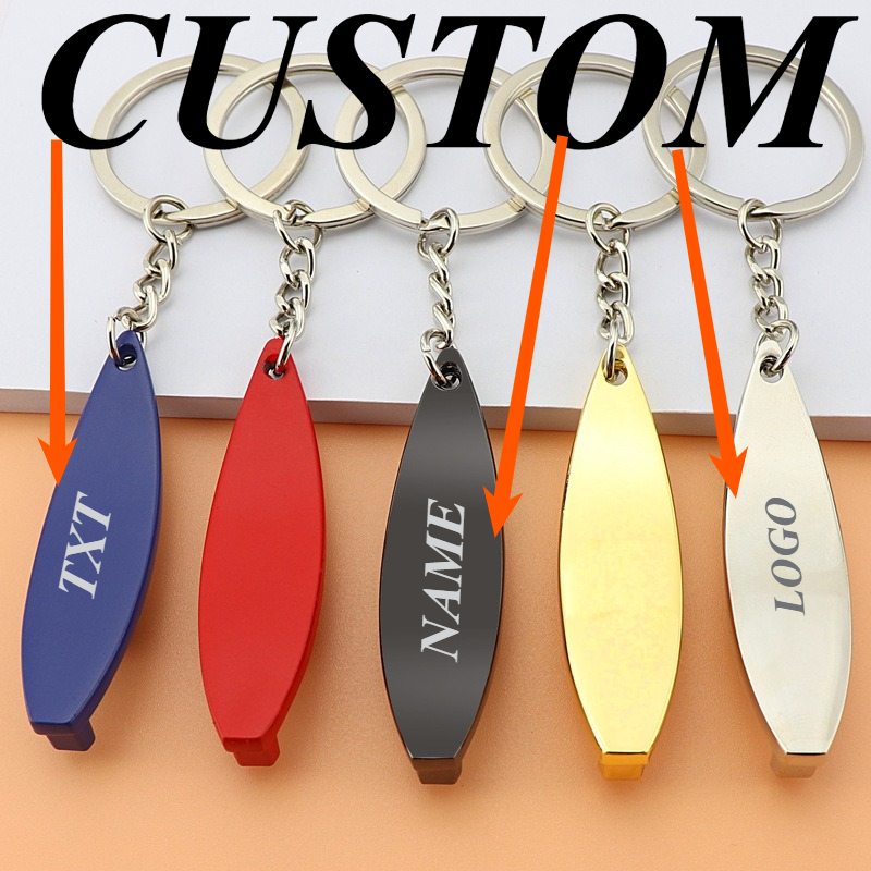 Bottle Opener Keyring - 1pc aangepaste sleutelhanger gepersonaliseerde metalen surfplank