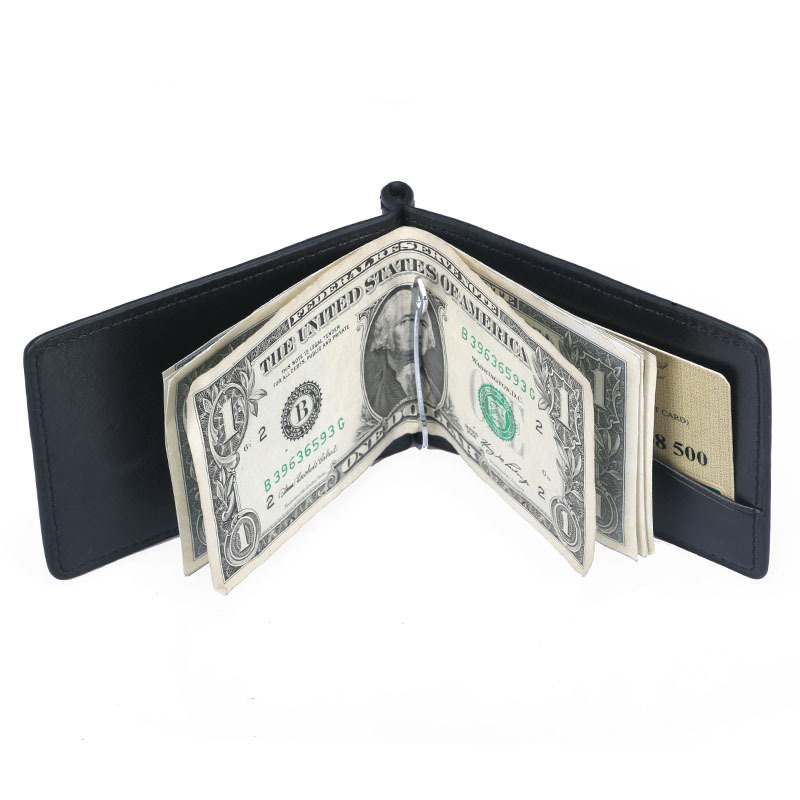 Money Clip Magnetic - Nieuwe Mini Heren Lederen Geldclip Portemonnee