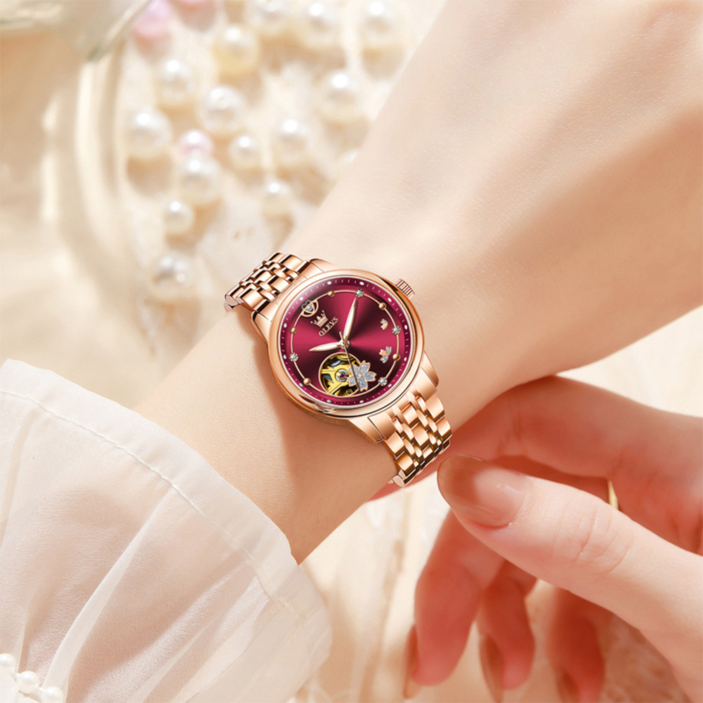 Rose goud wijnrood luxe casual - Watch Winder Compact recensie en prijs