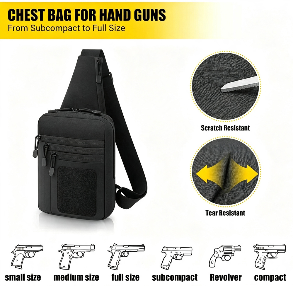 Verborgen draagtas voor wapens - Edc Carry Gun recensie en prijs