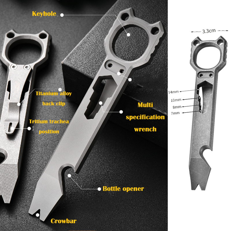 EDC multifunctioneel gereedsch - Titanium Pry Bar recensie en prijs