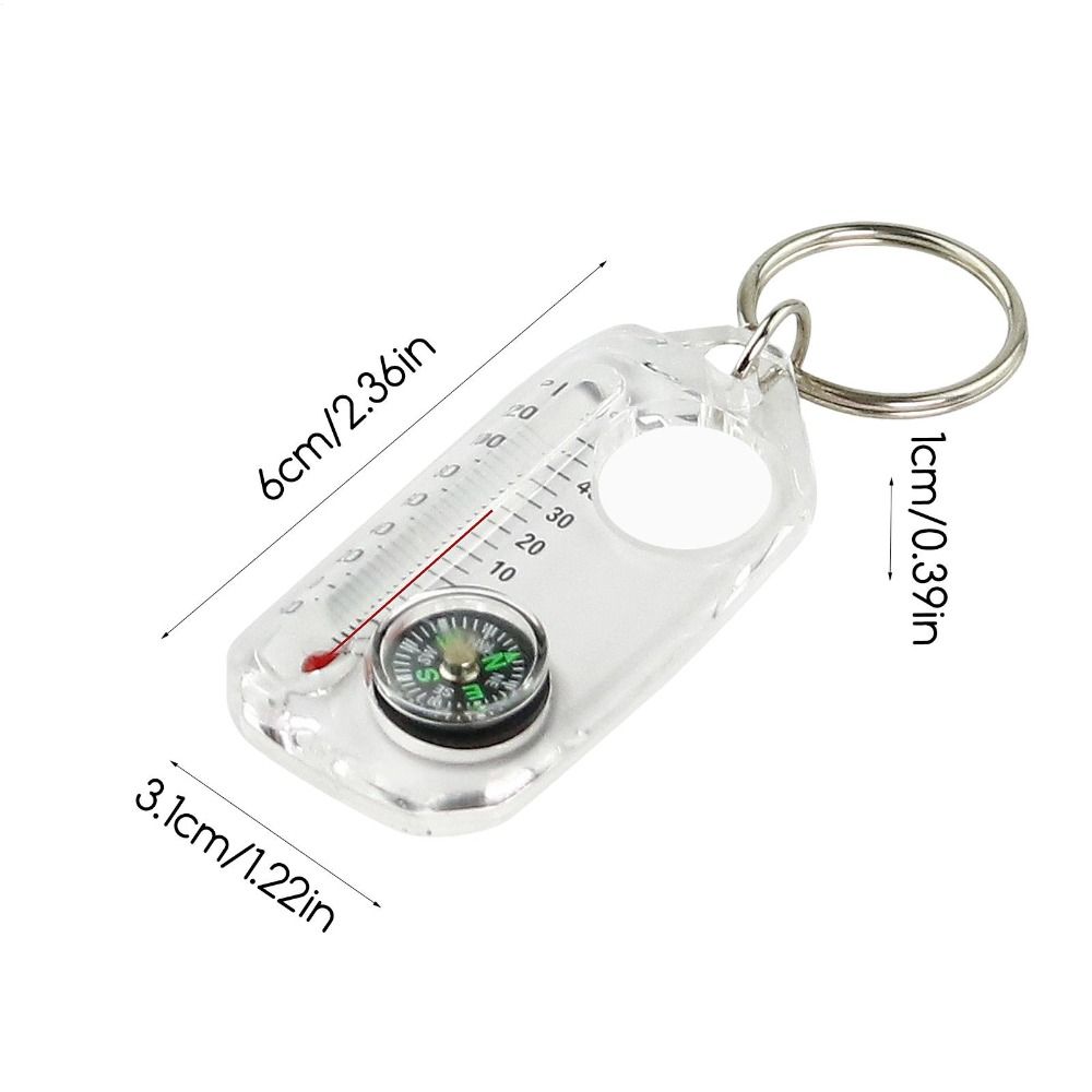 Draagbare 3-in-1 functie Mini- - Compass Keychain Mini recensie en prijs
