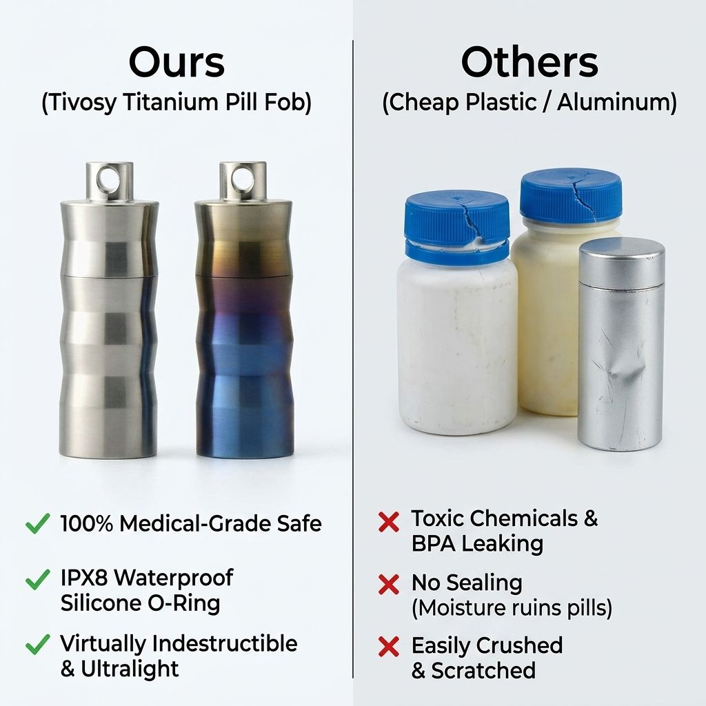 Tivosy Pure Titanium Pillendoo - Pill Fob Capsule recensie en prijs