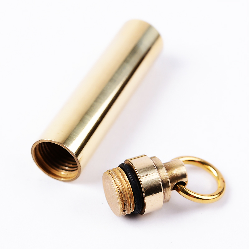 1 PC Solide messing waterdicht - Pill Fob Capsule recensie en prijs