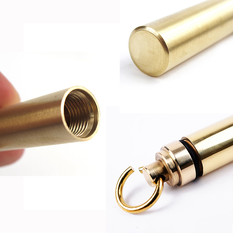 1 PC Solide messing waterdicht - Pill Fob Capsule recensie en prijs
