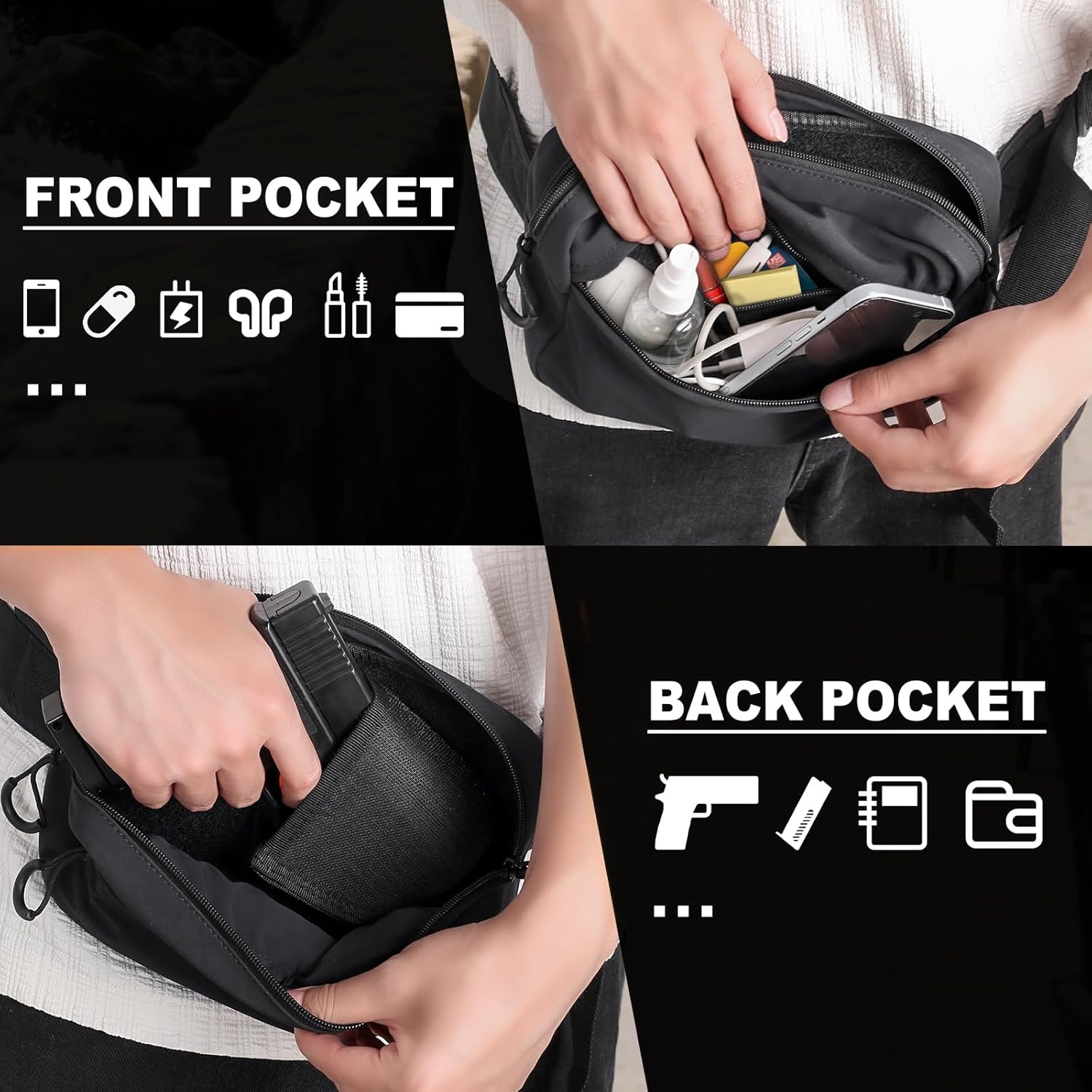 Tactisch heuptasje met holster - Edc Carry Gun recensie en prijs