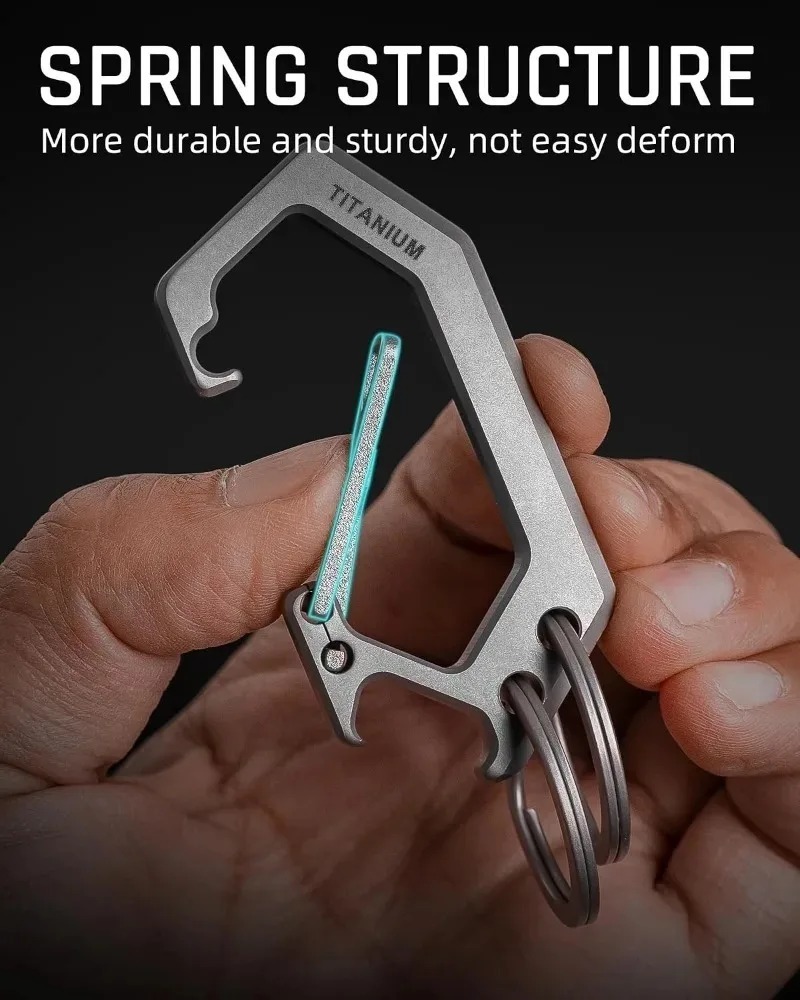 Titaniumlegering visgraat sleu - Bottle Opener Keyring recensie en prijs