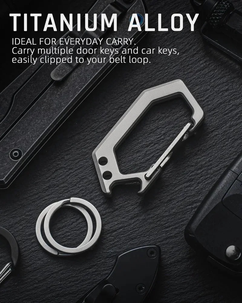 Titaniumlegering visgraat sleu - Bottle Opener Keyring recensie en prijs